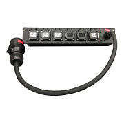 Рэковый дистрибьютор питания RC 406 в черном исполнении